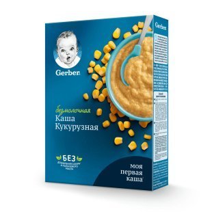 Безмолочная каша GERBER® кукурузная